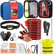 Car Roadside Emergency Kit, Car Safety Kit for Portable Car Kits-Blue