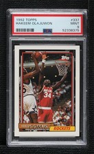 1992-93 Topps Hakeem Olajuwon #337 PSA 9 MINT HOF 04yw