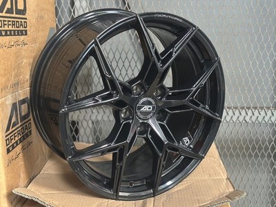 New 18x8.5 ET40 AD WHEEL ADF501 (4 Wheel) 5x114.3 fit Toyota Honda Mazda Black