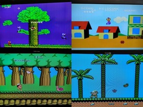 Nintendo New Famicom Console AV Complete set Super Mario Bros. /8 games TESTED