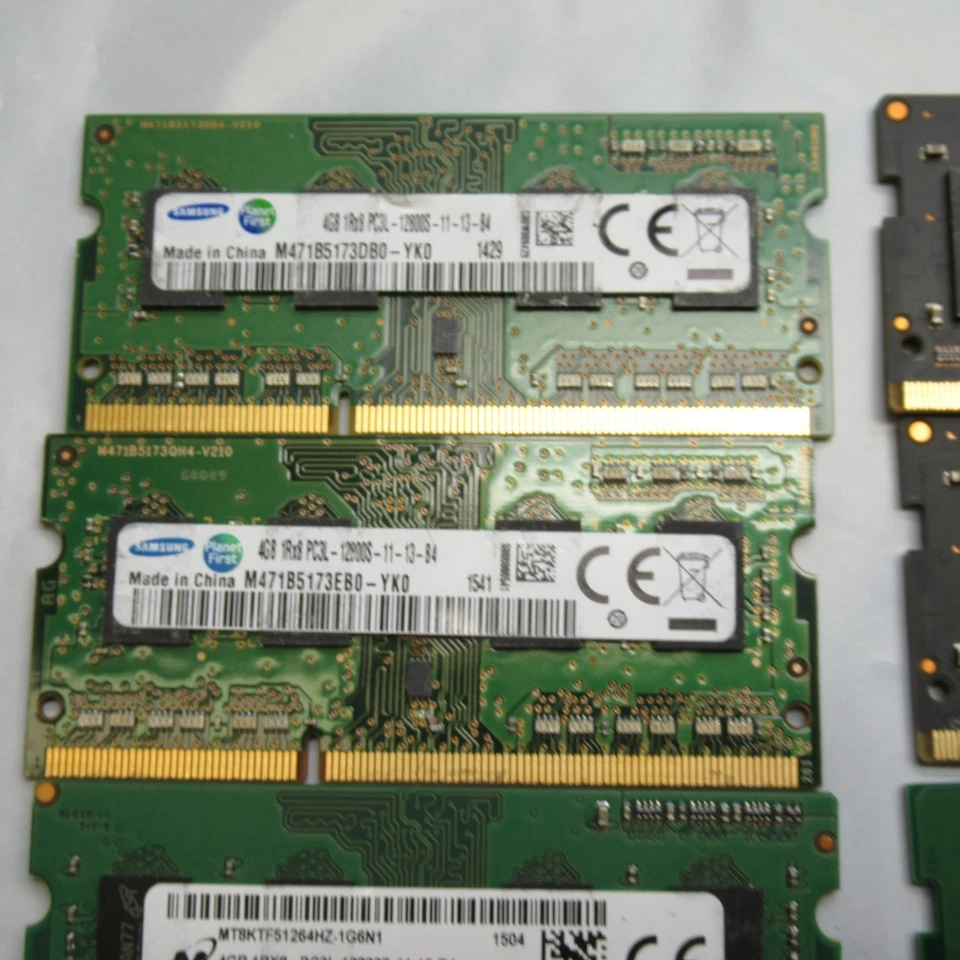 Samsung Kingston 4GB PC4 PC3 DDR3 DDR4 SODIMM Memory 56GB TOTAL RAM Mix Lot - Image 4 of 4
