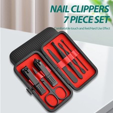 7-Piece Nail Clipper Set – Large Opening Manicure Tools for Men & Women