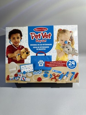 Melissa And Doug Pet Vet Play Set 24 Piece Pretend Play Veterinary Toy Set New