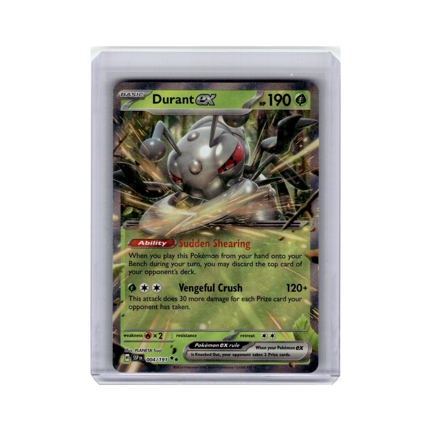 Durant ex 2024 Scarlet Violet Surging Sparks #4 Pokemon Pokemon Card NM