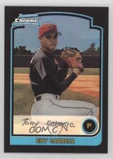 2003 Bowman Chrome Refractor Wandy Rodriguez (Eny Cabreja on Card) Rookie RC 0w7. rookie card picture