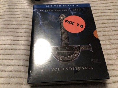 Highlander 1-4 - Die vollendete Saga (Limited Edition) [5 DVD] FSK18 / NEU!!!