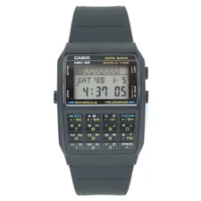 NOS CASIO DBC-62 CALCOLATRICE BANCA DATI WORLD TIME VINTAGE DIGITALE COREA 1985