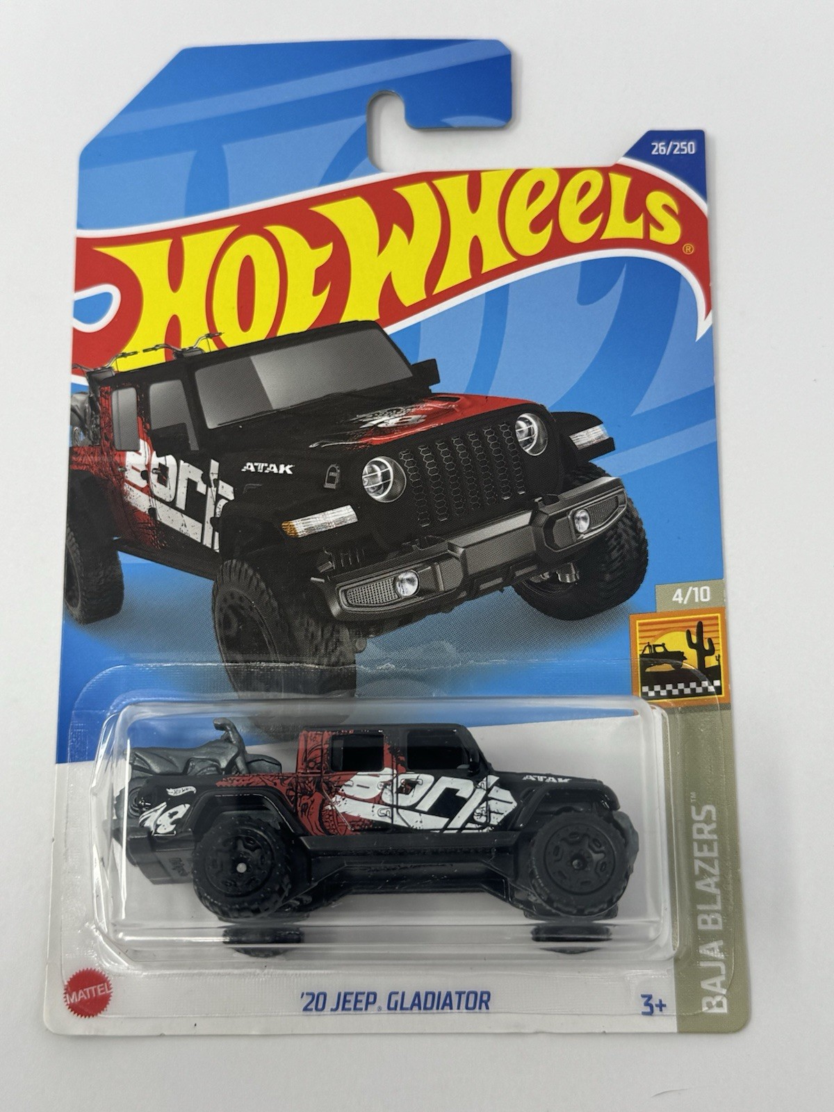 Hot Wheels Baja Blazers Black ‘20 Jeep Gladiator Borla #26 A7