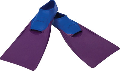 Long Floating Swim Training Fins for Kids - Improves Kick Technique & Body Posit