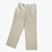 NWT Alfred Dunner Classics Twill Textured Pattern Elastic Waist Pants Size 14