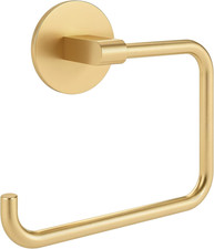 Hand Towel Holder Adhesive Gold, C-Shape 180 Degrees Swivel Design Self Adhesi