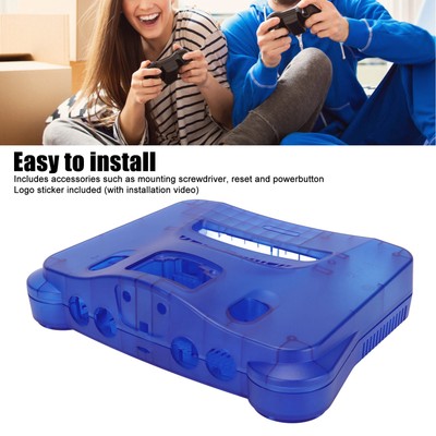 Retro Video Game Console Case Translucent Blue Replacement Protective Shell F CB