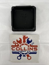 4" X 4" Square Ribbed Plastic Post End Cap Glide Plugs for 7-11 ga. Tubing