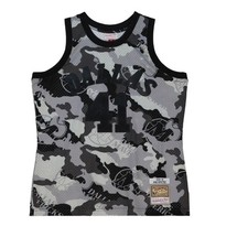 XS DIRK NOWITZKI DALLAS MAVERICKS MITCHELL  NESS BLACK CAMO SWINGMAN JERSEY NWT