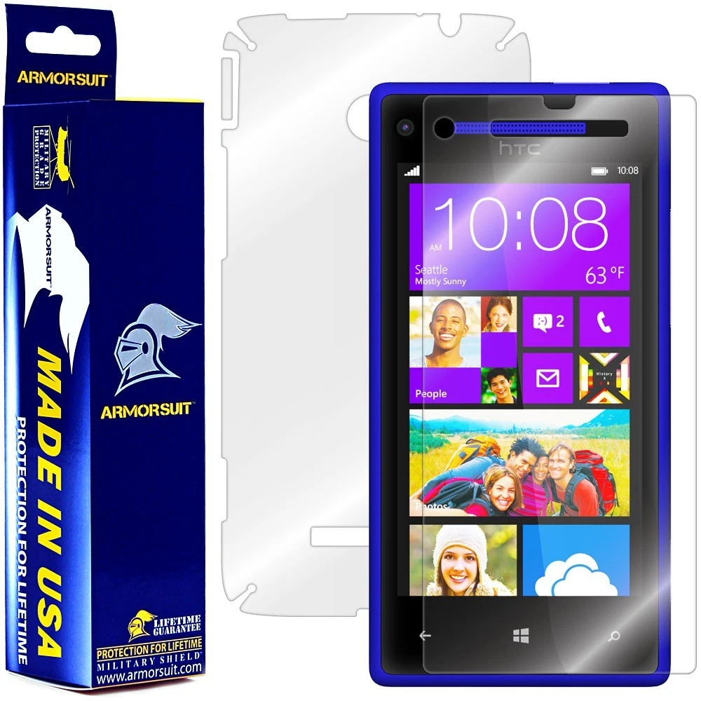 I 6X Pellicola Protettiva In Cristallo Per Windows Phone 8S By HTC, Set Da 6, Made In Germany - 2