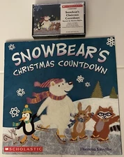 SNOWBEAR'S CHRISTMAS COUNTDOWN Read Along Book & SEALED Cassette Tape SCHOLASTIC