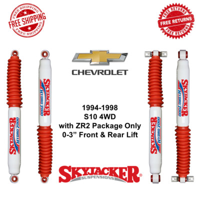 Skyjacker H7000 Shock Set 0-3'' Front 0-3'' Rear Lift For 94-98 Chevrolet S10 4WD