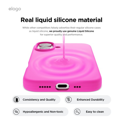 Custodia iPhone 16 - elago® iPhone 16 custodia in silicone premium - Foto 116 di 260