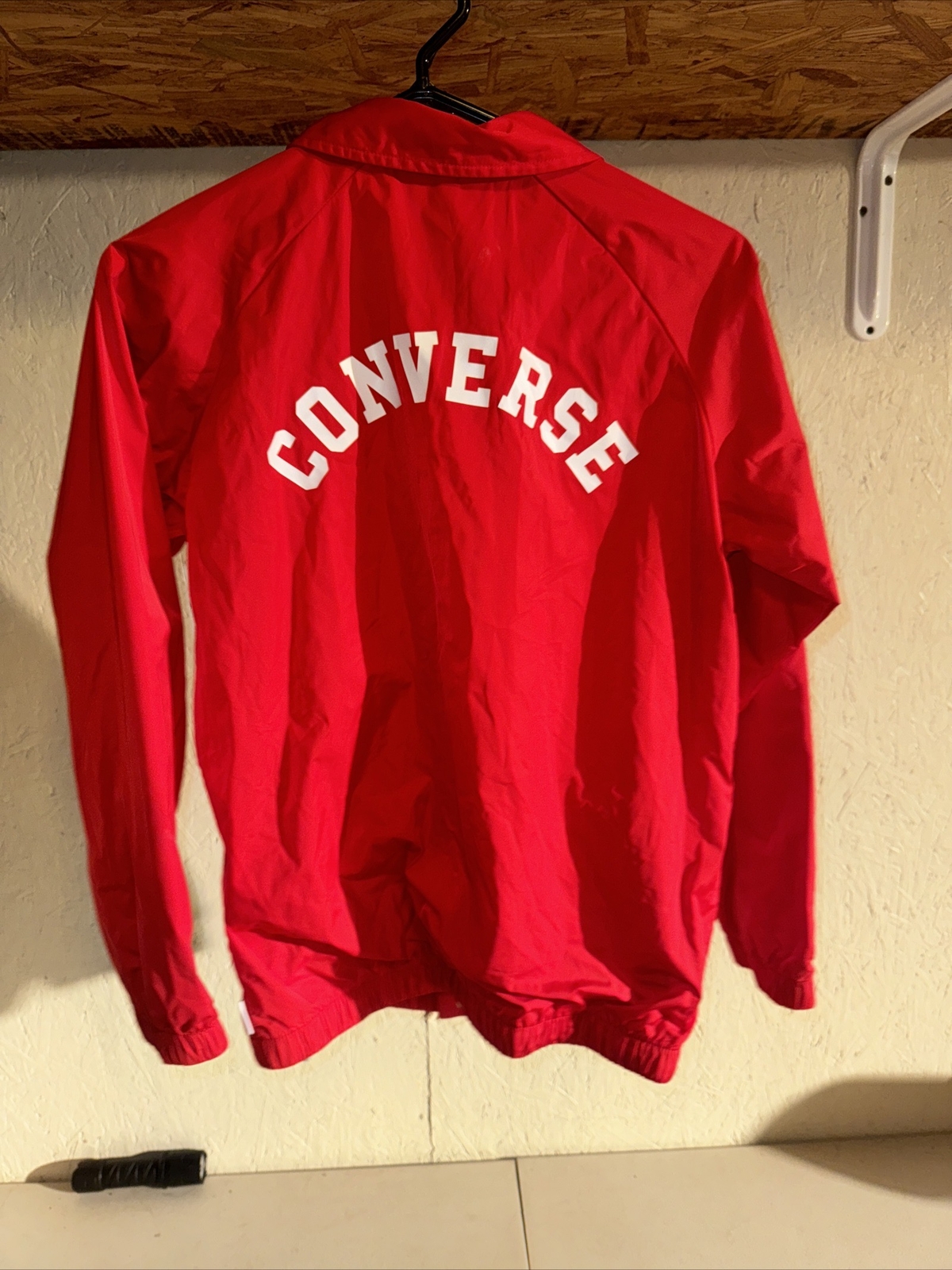Converse Women's Red Button Light Jacket Size L - image 3