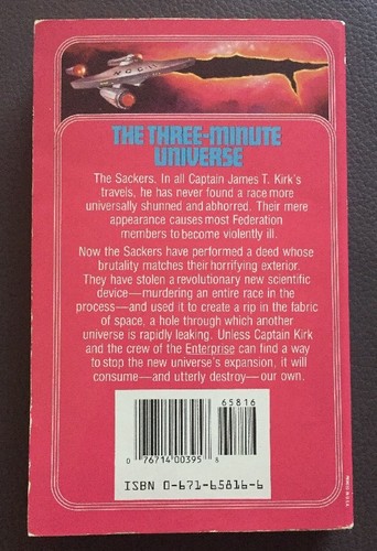 Star Trek the Original: The Three-Minute Universe 41 by Barbara Paul - Picture 3 of 4
