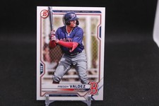 Freddy Valdez #BD-96 2021 Bowman Draft  Boston Red Sox