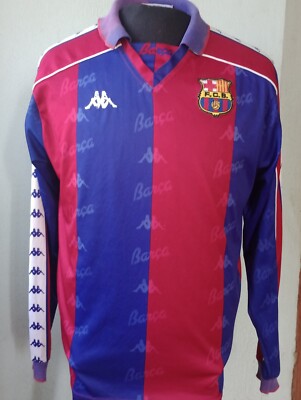 Fc Barcelona, 1992/95 Kappa home jersey, long sleeves, M | eBay