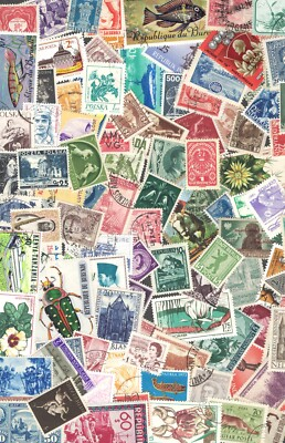 #ad LOT OF **100 DIFFERENT** WORLDWIDE VINTAGE STAMP LOT **MINT amp; USED** $3.95