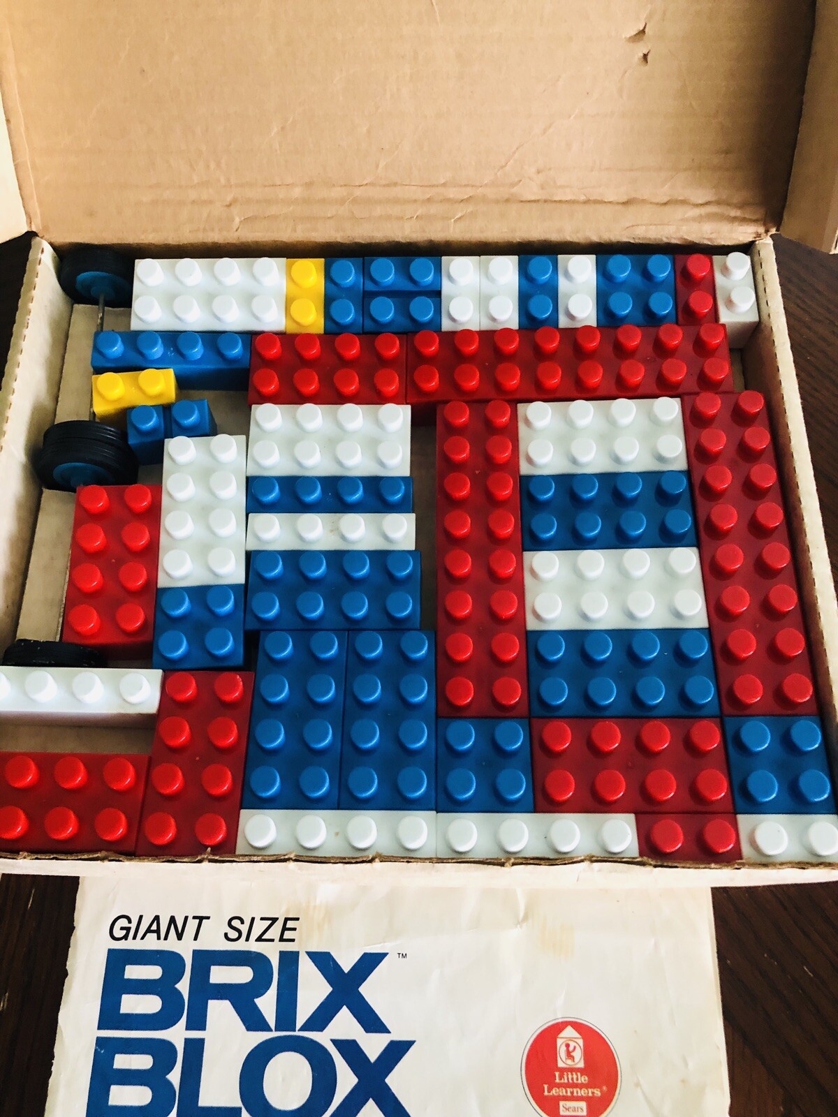 Vintage Sears Little Learners Giant Brix Blox set eBay