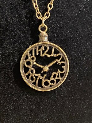 Steampunk Style Brass Clock Face Pendant Necklace With Lobster Clasp | eBay