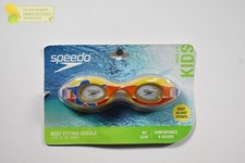 Speedo Kids' Glide Print Swim Goggles Blazing Yellow Ages 3-6