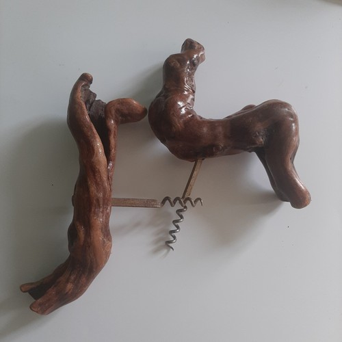 Lot 2 old corkscrew queen pedauque, beautiful. wooden. vine strain. vintage. - Picture 4 of 6