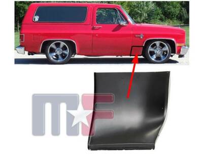Reparaturblech Kotflügel unten hint 73-91 Chevrolet GMC Blazer K5 Suburban Jimmy