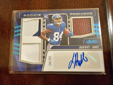 2023 Panini Absolute Football Premium Rookie Materials Jalin Hyatt Auto #24/99