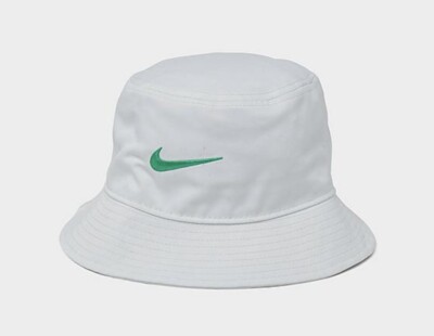 NIKE Apex Swoosh Bucket Hat Summit White/Stadium Green LARGE FB5382-121 NEW