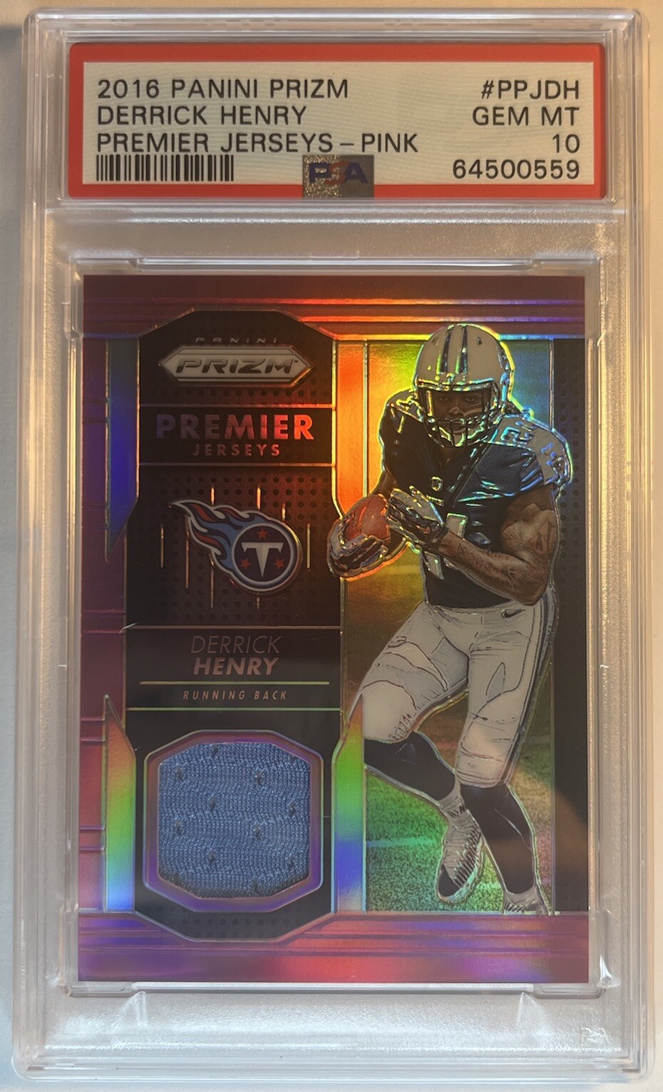 Derrick Henry Panini Prizm Premier Jerseys #PPJDH Pink