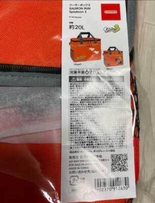 Splatoon 3 SALMON RUN 2023 Cooler Box Bag Storage Nintendo Store
