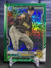 2021 Bowman Chrome Prospects Mackenzie Gore Green Mini-Diamond Refractor /99