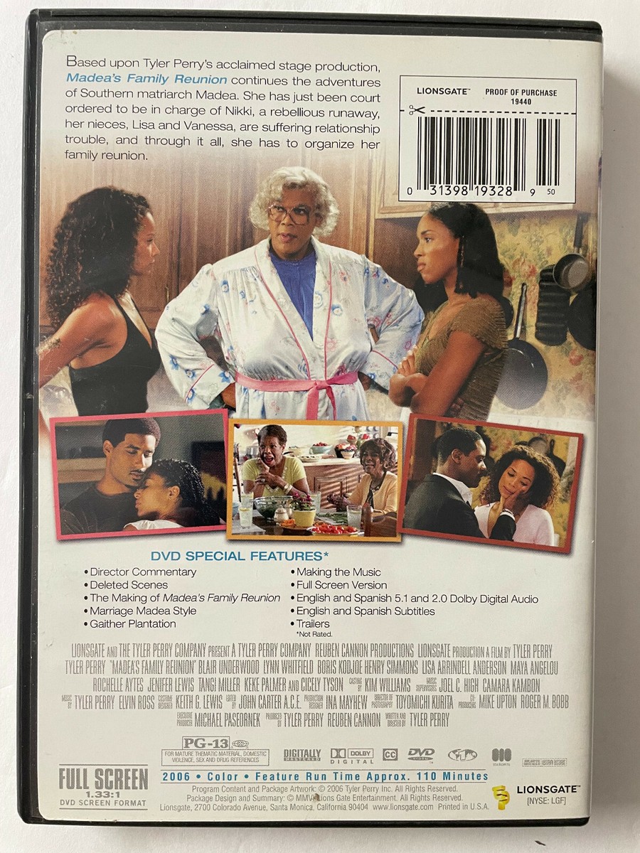 その他 Reunion Show [DVD] The Tyler Perry Collection: Madea's Family Reunion (DVD, 2002) New