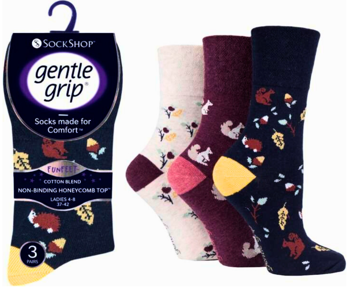 Gentle Grip Sock Shop - 6 Pares De Calcetines De