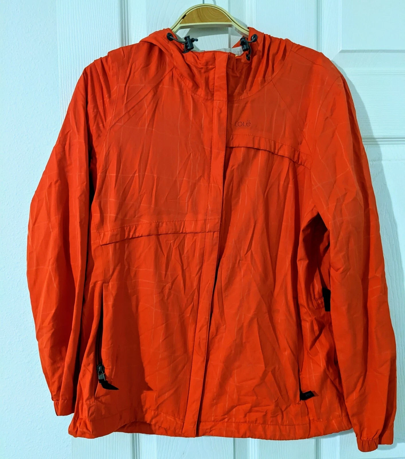 lole nylon zipup athletic water resistant jacket