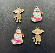 4 x DIJES HARRY POTTER COLGANTE METAL JOYERÍA DOBBY HEDWIG
