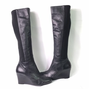 michael kors black boots silver zipper