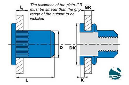 Qty 10 3/8" UNF Large Flange Stainless Steel Rivet Nut Rivnut Nutsert Nutserts - 第 3/3 張圖片
