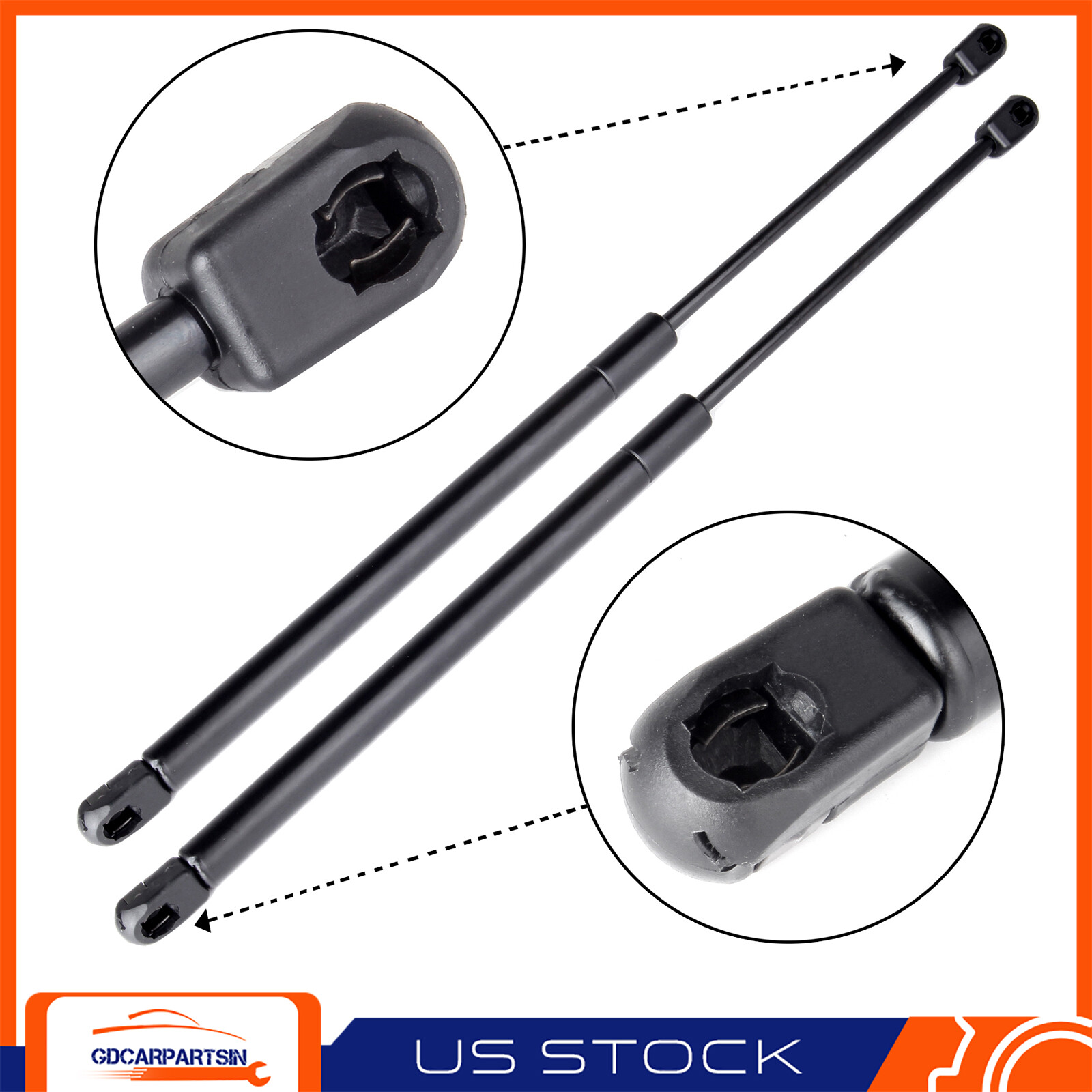 2x Rear Trunk Lift Supports Shocks Struts Gas Springs For 1994-2004 Ford Mustang