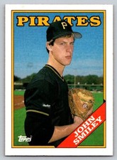 1988 Topps #423 John Smiley Rookie Card Pittsburgh Pirates
