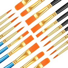 20 Pcs Paint Brush Set for Acrylic Painting W...