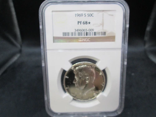 1969 S US Kennedy Silver Proof Half Dollar NGC PF 68