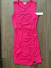 new $99 CALVIN KLEIN women's Pink Summer Beach DRESS sz 8 (Medium) everyday top