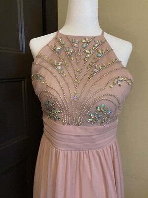 Dusty Rose Jeweled Prom Dress | eBay Dusty Rose Jeweled Prom Dress | eBay