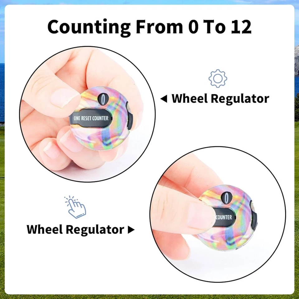 Mini contador de pontuação de tacadas de golfe sobressalente real premium para homens e mulheres amantes de golfe - Imagem 4 de 4